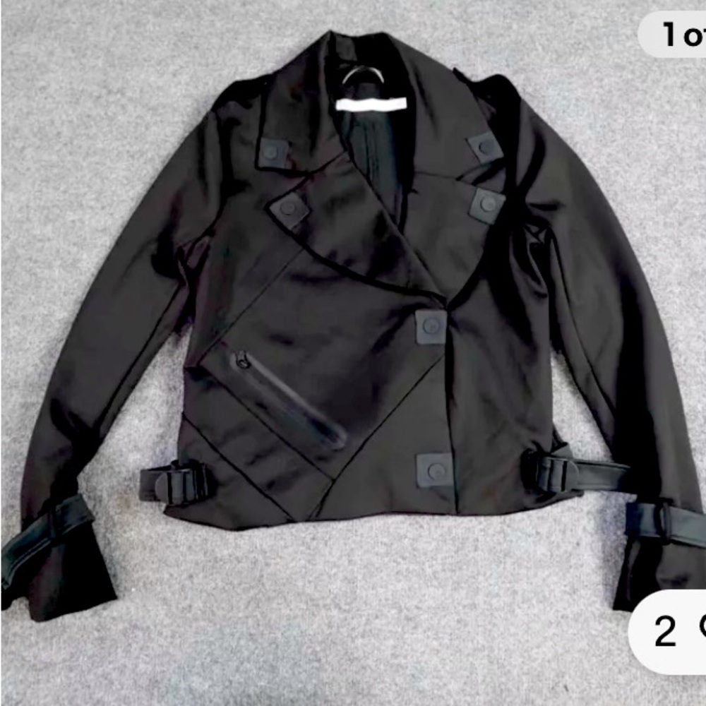 Blanc Noir Perfecto Black Jacket Small